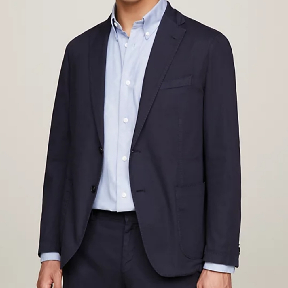 Tommy Hilfiger Men's Black Suit Blazer RN #47338 Sz 42R